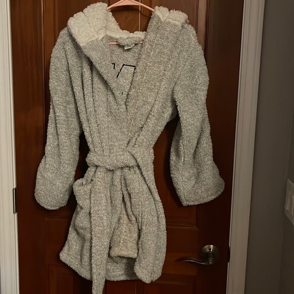 Women’s PINK grey sparkled robe